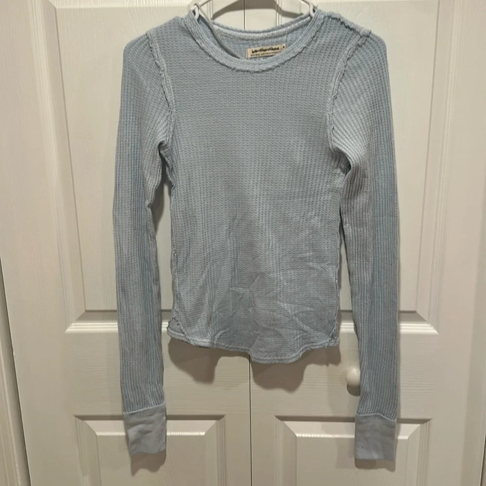 FREE PEOPLE We The Free Roll With it Thermal Blue XS - Picture 6 of 8